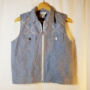 Vintage | Chambray Vest Top - M